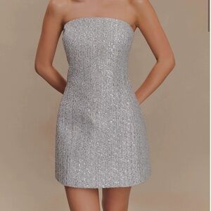 Meshki Silver Mini Dress